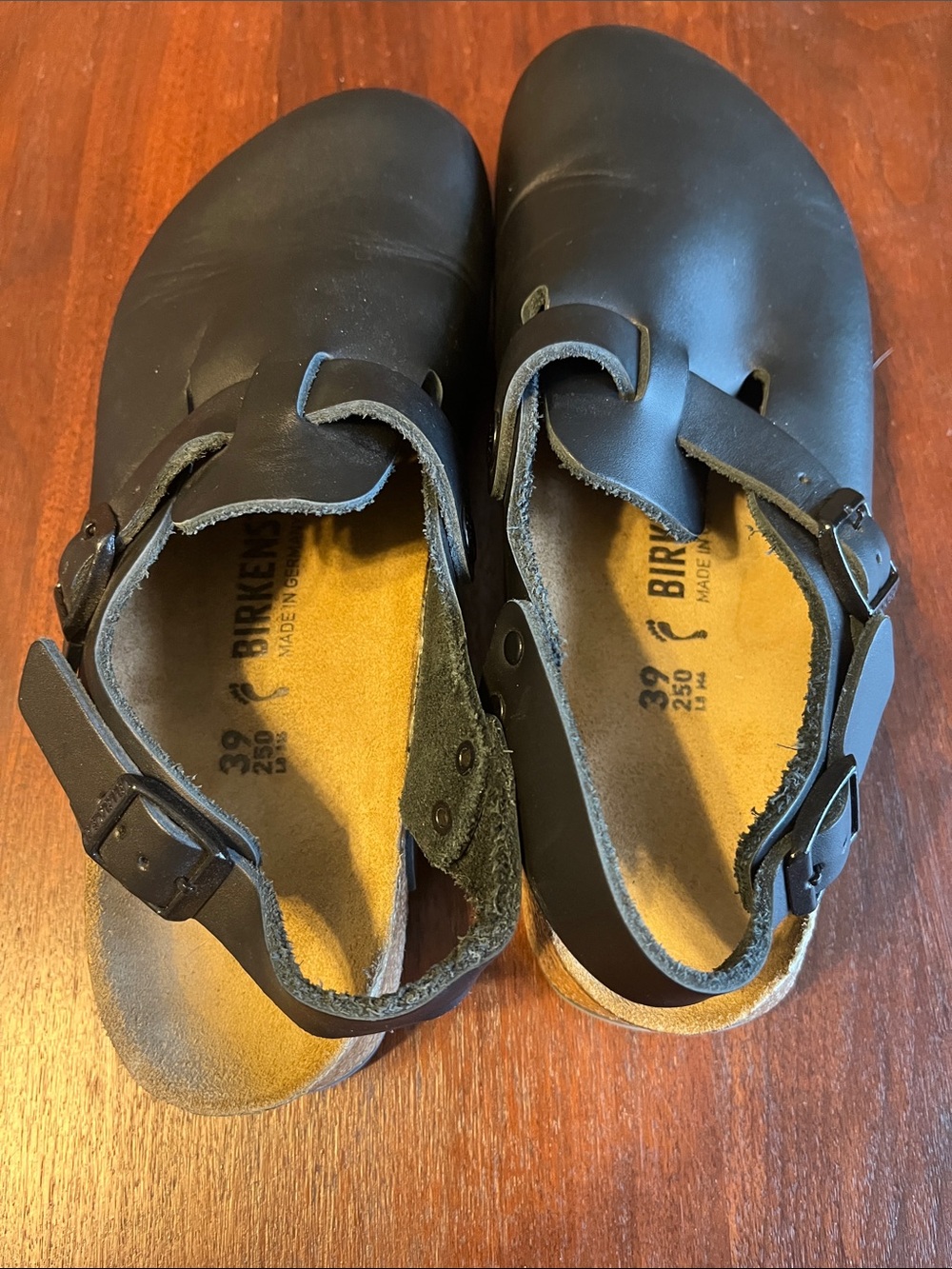 Birkenstock Black Classic Closed-Toe Clogs with Buckle